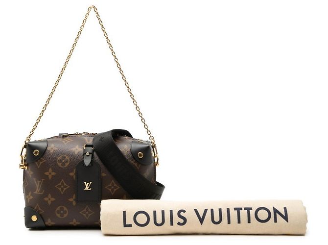 Borsa Louis Vuitton Monogram Petite Malle Souple Marrone - vista 6