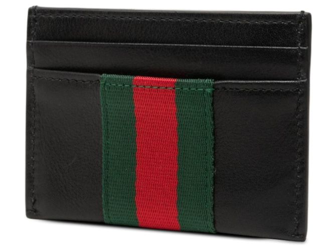 Portabiglietti Gucci in pelle nera Nero - vista 2