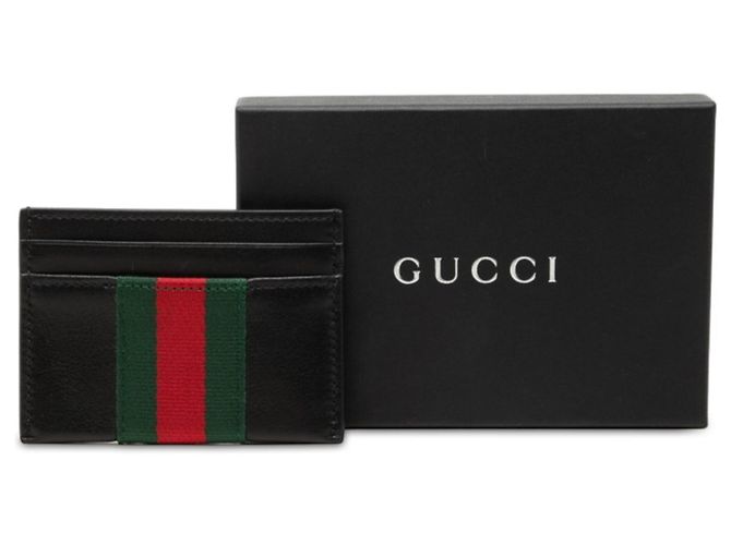 Portabiglietti Gucci in pelle nera Nero - vista 7