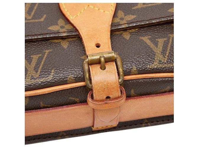 Louis Vuitton Monogram Mini Cartouchiere Schultertasche Braun - Ansicht 11