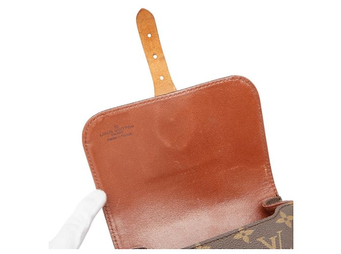Louis Vuitton Monogram Mini Cartouchiere Schultertasche Braun - Ansicht 12