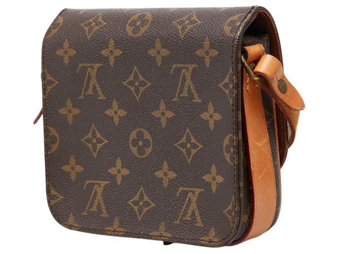 Louis Vuitton Monogram Mini Cartouchiere Schultertasche Braun - Ansicht 2