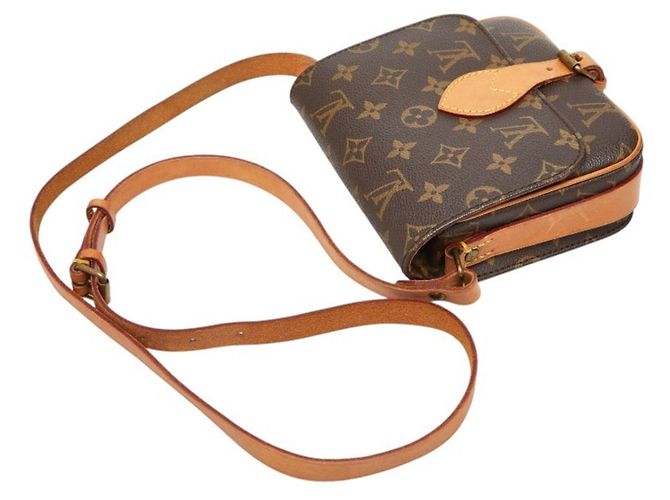 Louis Vuitton Monogram Mini Cartouchiere Schultertasche Braun - Ansicht 4