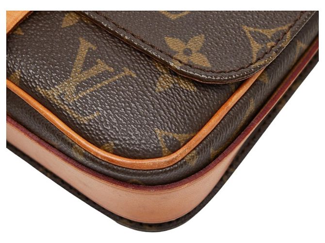 Louis Vuitton Monogram Mini Cartouchiere Schultertasche Braun - Ansicht 6