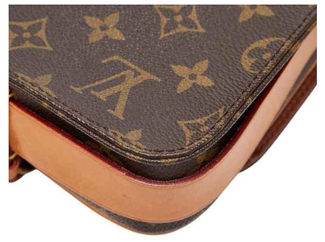 Louis Vuitton Monogram Mini Cartouchiere Schultertasche Braun - Ansicht 7