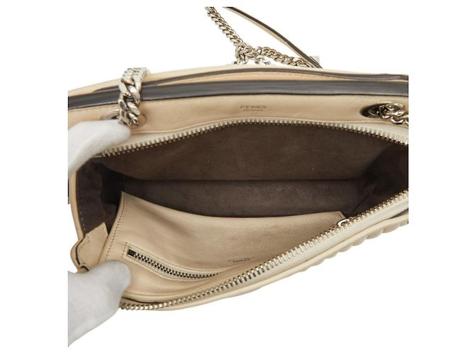 Borsa a tracolla Fendi Click Chain Crudo - vista 10