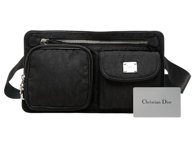 Borsa a tracolla e pochette da vita Christian Dior Dior Trotter Nero - vista 10