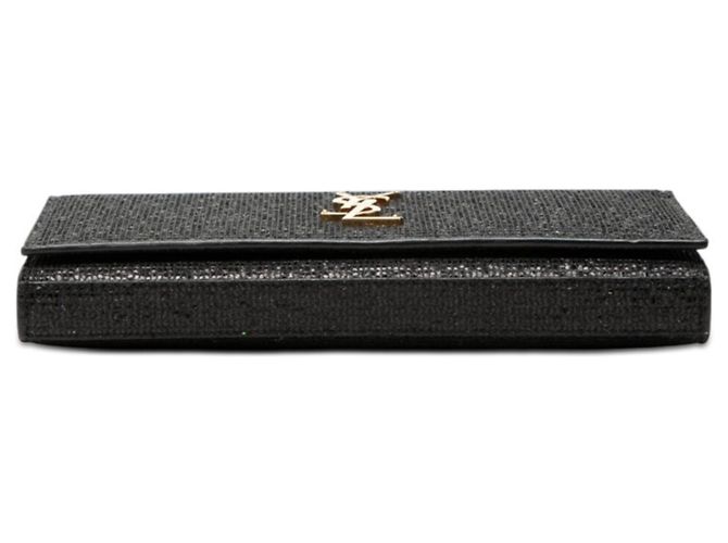 Borsa a tracolla con catena e portafoglio Saint Laurent YSL Logo Kate Nero - vista 3