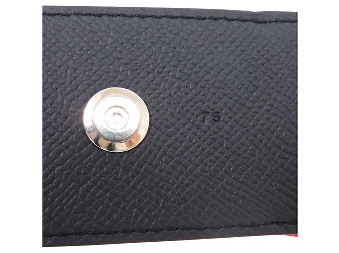 Hermès Hermes Croisière Canvas Leather Belt Silvery Red Navy blue - view 5