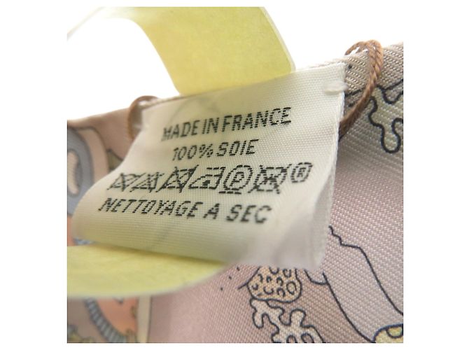 Hermès  Foulard Hermes Twilly A Vos Crayons Marrone Bianco Multicolore - vista 4