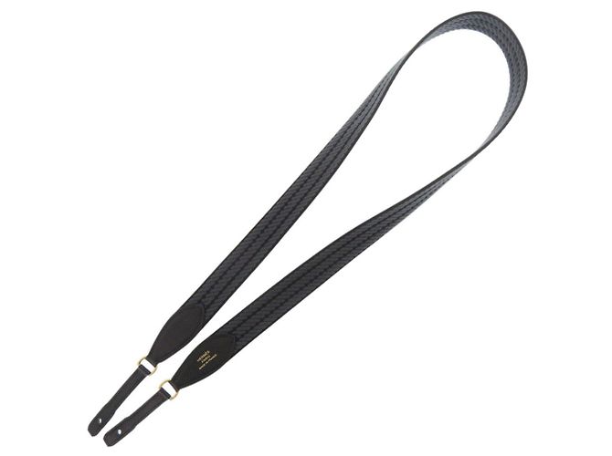 Hermès Hermes Schultergurt aus grauem Canvas Braun - Ansicht 3