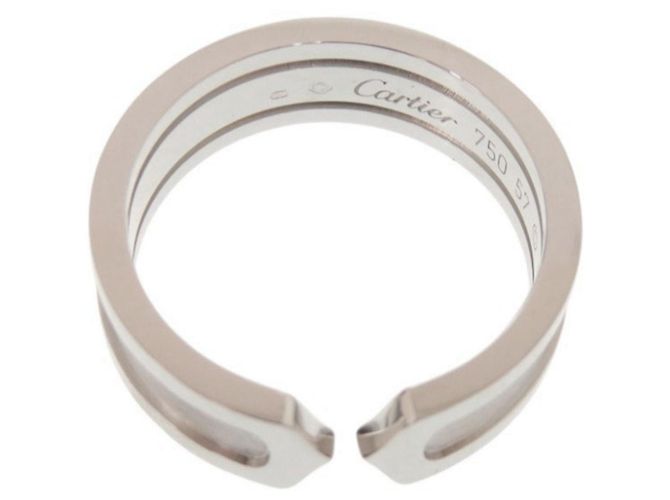 Cartier C2 Small 2C Ring aus 18K Weißgold Golden - Ansicht 8