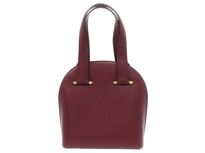 Borsa Cartier Must de Leather Bordeaux Red Rosso Bordò - vista 2