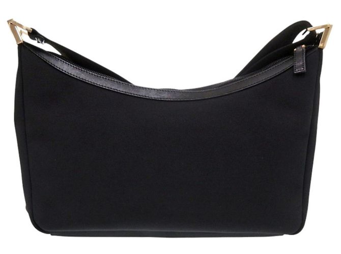 Borsa a tracolla Gucci in tela di nylon nera Nero - vista 2