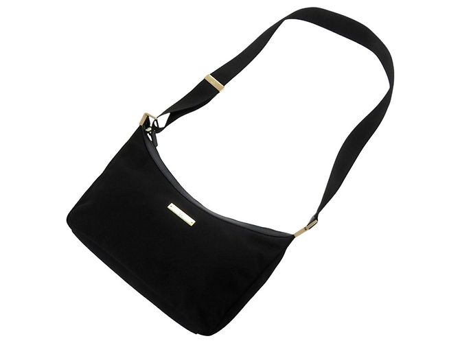 Borsa a tracolla Gucci in tela di nylon nera Nero - vista 5