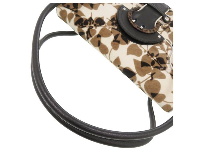 Borsa a tracolla in pelle Salvatore Ferragamo Marrone Nero - vista 7
