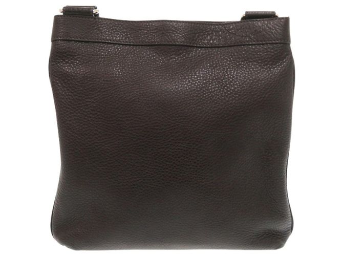 Borsa a tracolla in pelle marrone Salvatore Ferragamo Gancini - vista 3