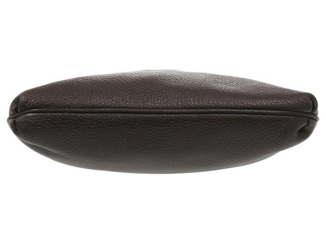 Borsa a tracolla in pelle marrone Salvatore Ferragamo Gancini - vista 5