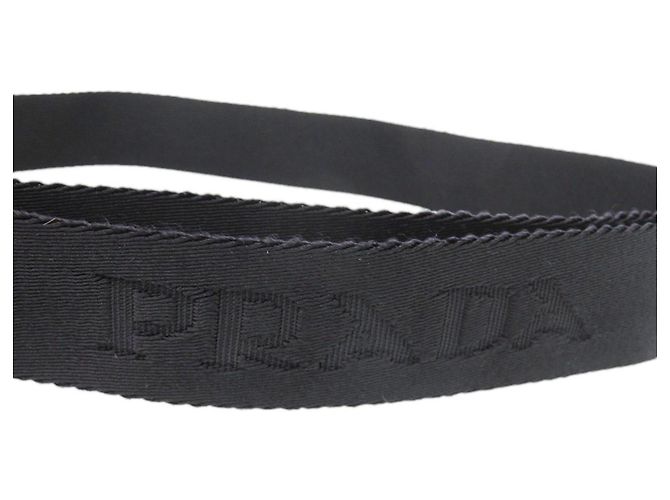 Prada 2CN007 Black Ring-Gürtel Schwarz - Ansicht 4