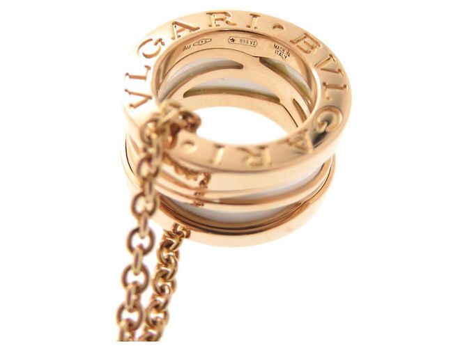 Bulgari Collana Bvlgari B-ZERO1 in oro rosa e ceramica D'oro - vista 6