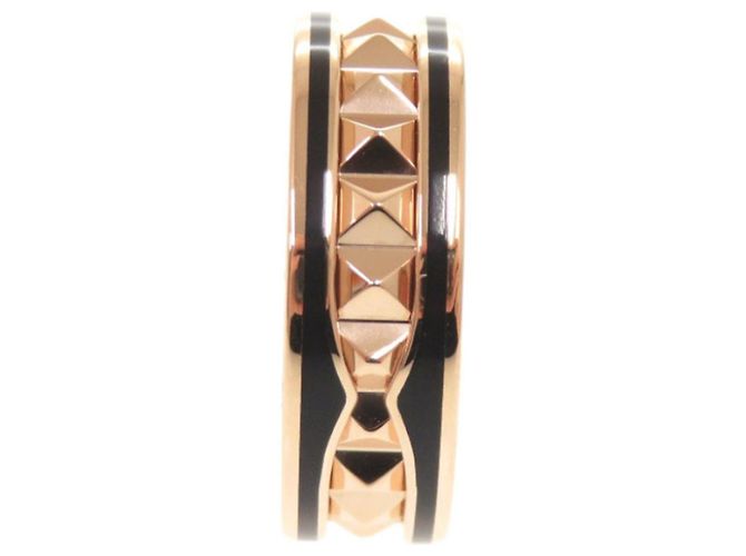 Bulgari Anello Bvlgari B.zero1 Rock in oro rosa 18K e ceramica nera Nero D'oro - vista 2