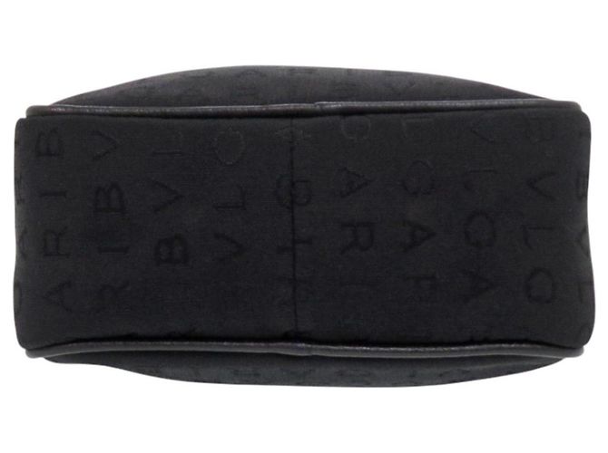Bulgari Borsa a tracolla Bvlgari Logomania Canvas Leather Black Nero - vista 3