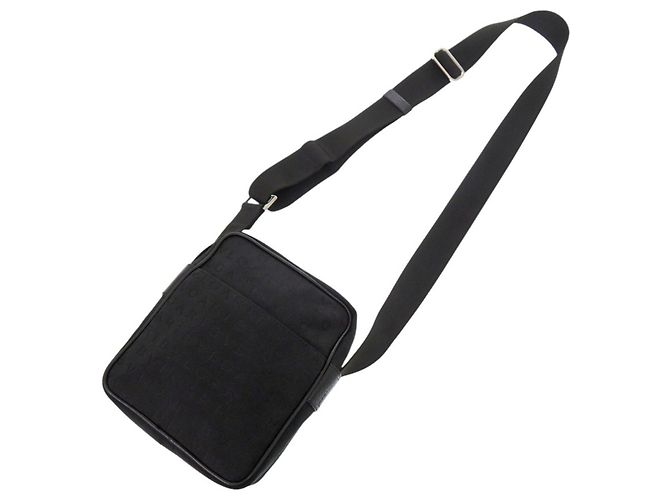 Bulgari Borsa a tracolla Bvlgari Logomania Canvas Leather Black Nero - vista 5