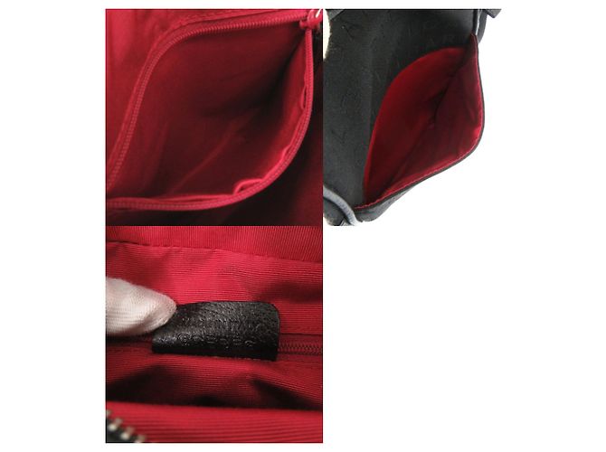 Bulgari Borsa a tracolla Bvlgari Logomania Canvas Leather Black Nero - vista 7