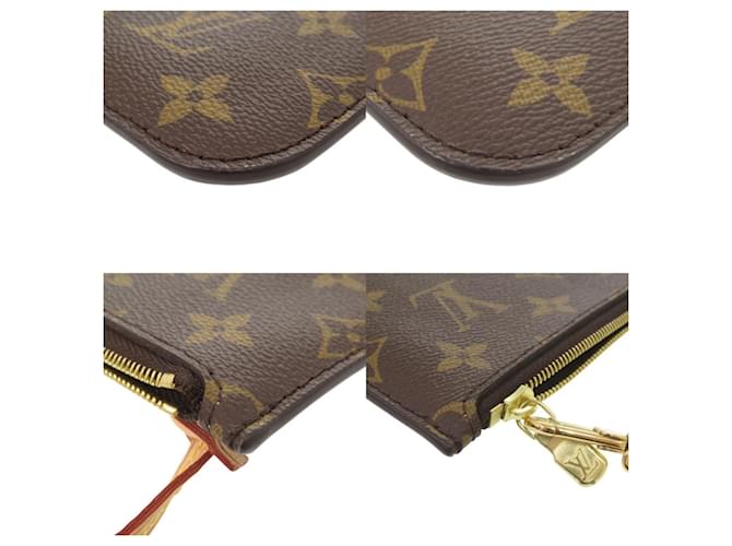 Pouch Louis Vuitton Neverfull Marrone Monogramma - vista 3