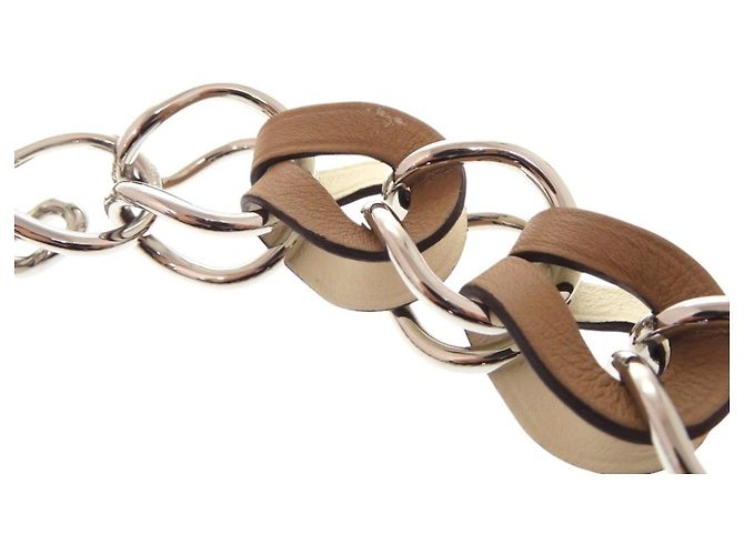 Hermès Collar Hermes VIREVOLTE Castaño Plata - vista 5