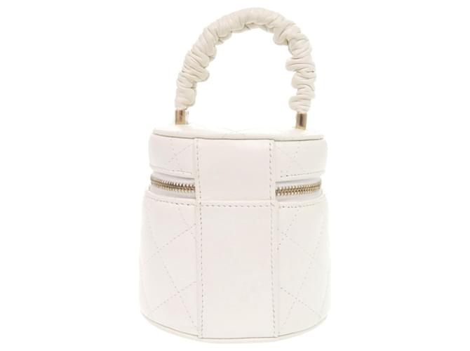 Borsa Vanity Chanel Coco Mark Matelassé Bianco - vista 3