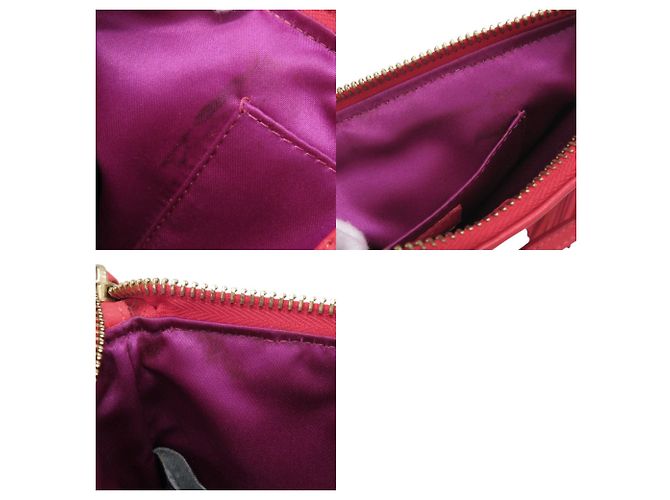 Fendi Zucchino Ledertasche mit Quaste Rot - Ansicht 10