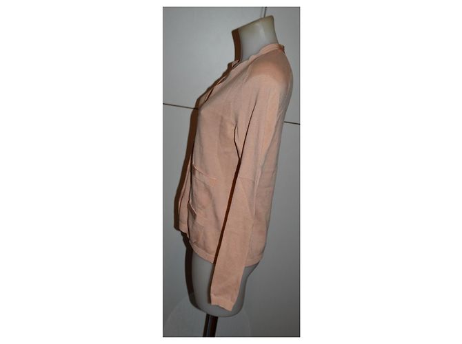 Salvatore Ferragamo Cardigan in cotone pesca - vista 4