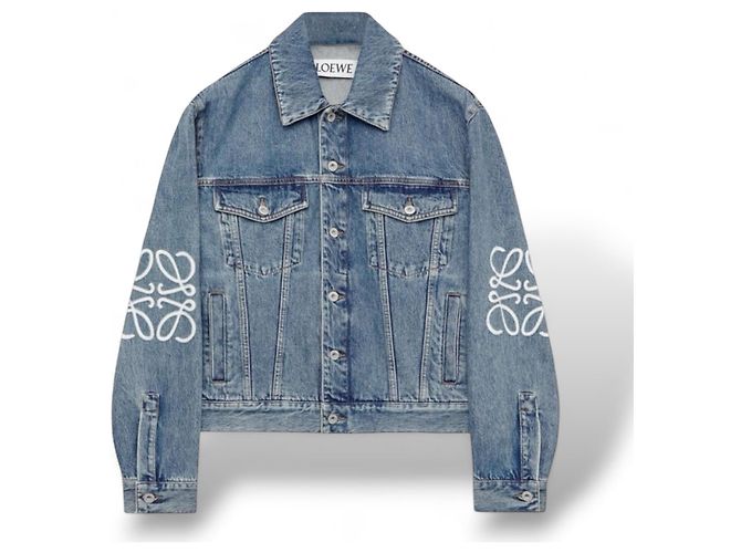 Loewe Anagram Jeansjacke Blau - Ansicht 13