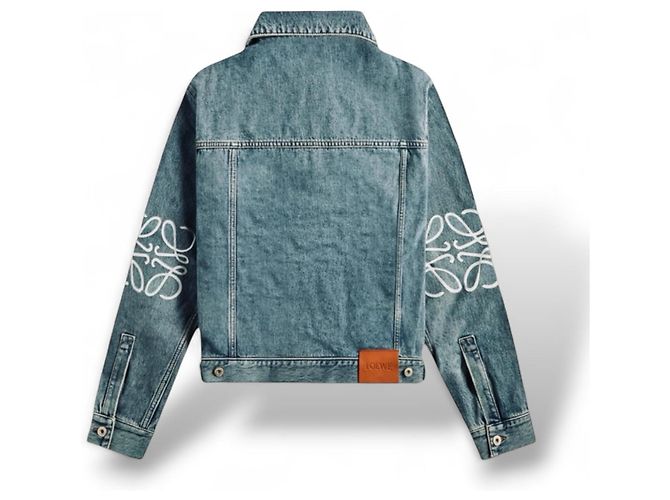 Loewe Anagram Jeansjacke Blau - Ansicht 17