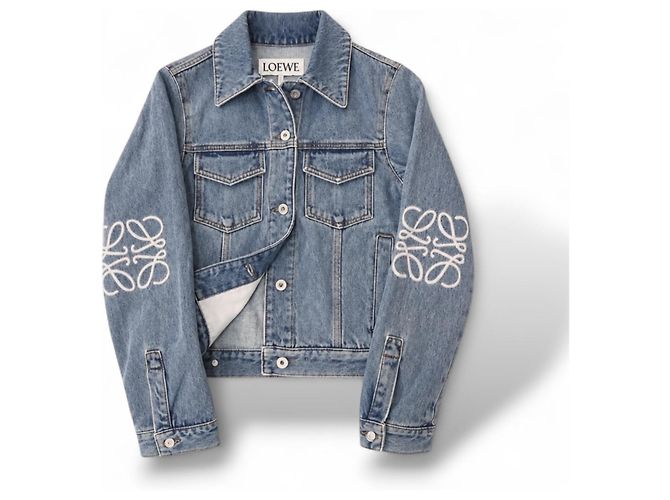 Loewe Anagram Jeansjacke Blau - Ansicht 3