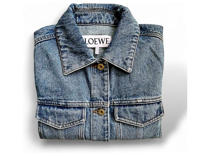 Loewe Anagram Jeansjacke Blau - Ansicht 4
