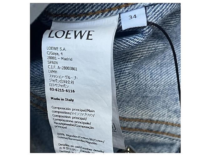 Loewe Anagram Jeansjacke Blau - Ansicht 8