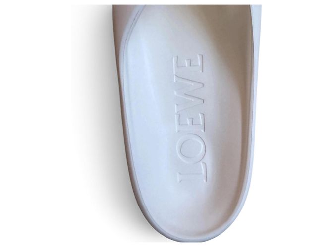 Ciabatte Loewe Foam in gomma bianca Bianco - vista 13
