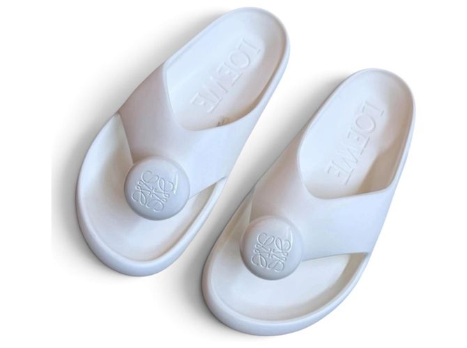 Ciabatte Loewe Foam in gomma bianca Bianco - vista 14