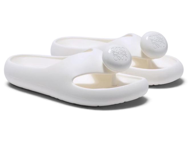 Ciabatte Loewe Foam in gomma bianca Bianco - vista 17
