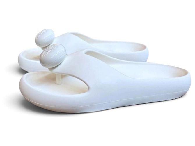 Ciabatte Loewe Foam in gomma bianca Bianco - vista 2