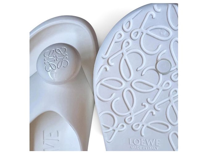 Ciabatte Loewe Foam in gomma bianca Bianco - vista 7