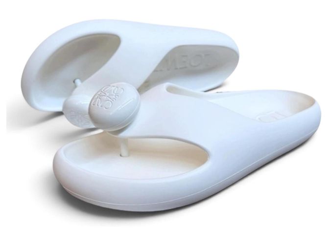 Ciabatte Loewe Foam in gomma bianca Bianco - vista 8