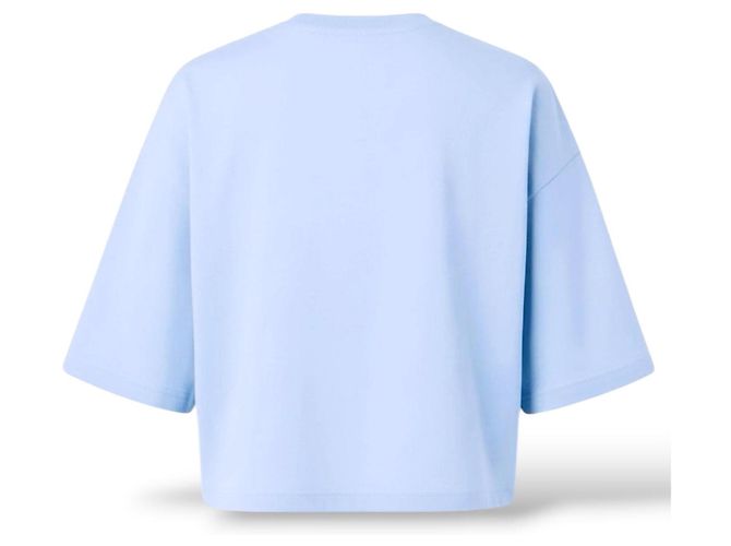 Loewe Camiseta Cropped Anagram Azul Claro - vista 11