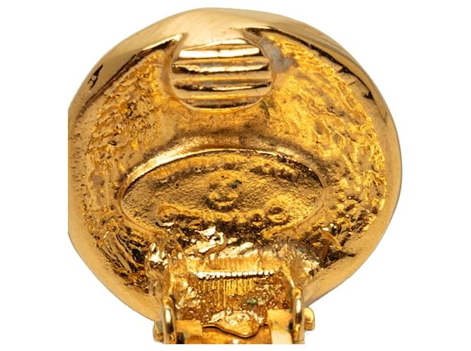 Cambon Orecchini a clip Chanel placcati in oro D'oro - vista 3