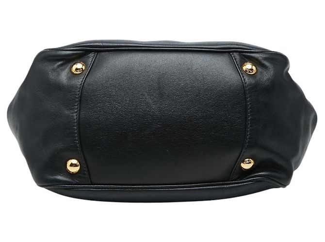 Borsa a mano Prada in pelle nera Nero - vista 3