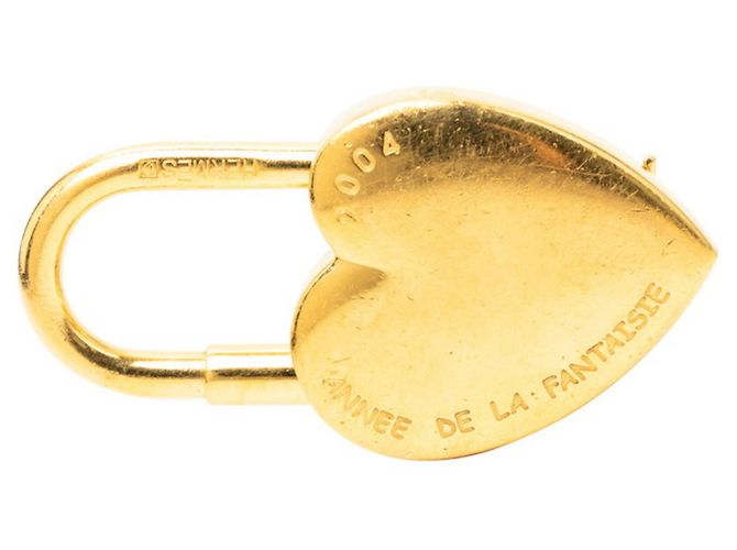 Hermès Hermes Lockheart Cadena Padlock Charm D'oro - vista 4