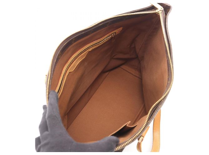 Borsa Cabas Mezzo Monogram Louis Vuitton Marrone Monogramma - vista 3