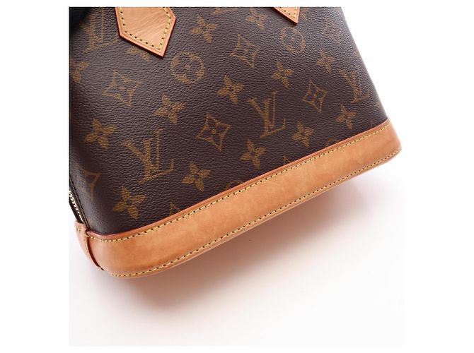 Louis Vuitton Alma BB Monogram Handtasche Braun Monogramm - Ansicht 7